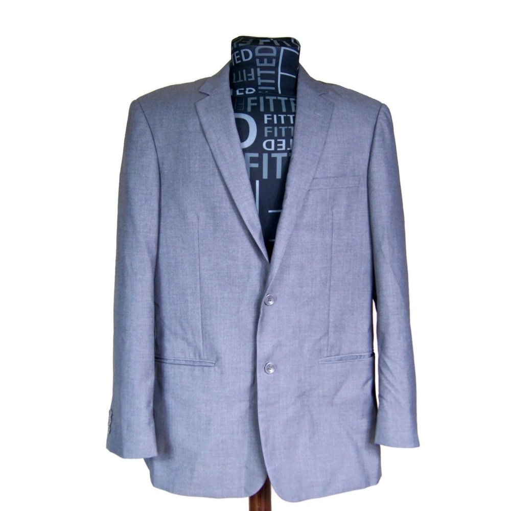Giovanni Testi Sport/ Suit Jacket - Size 46L Gray